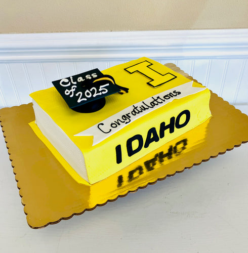 2025 Idaho Graduation Textbook Cake for 25 people